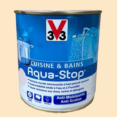 Peinture V33 Cuisine Et Bains Aqua Stop Mascarpone Satin Pas Cher En