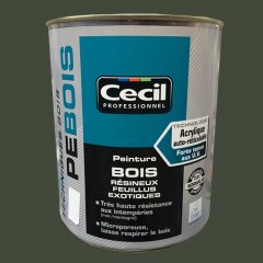 Peinture Bois "CECIL PE BOIS" Vert Normand