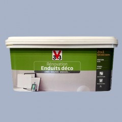 Peinture V33 Rénovation Enduits Déco (Cirés - Essuyés - Brossés) Violine Mat 2L