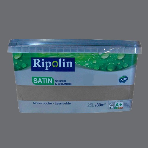 Ripolin Peinture Séjour Chambre Satin 25l Gris Argent