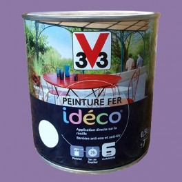 Peinture fer V33 Idéco Violette grisée Satin Peinture fer V33 Idéco Violette grisée Satin