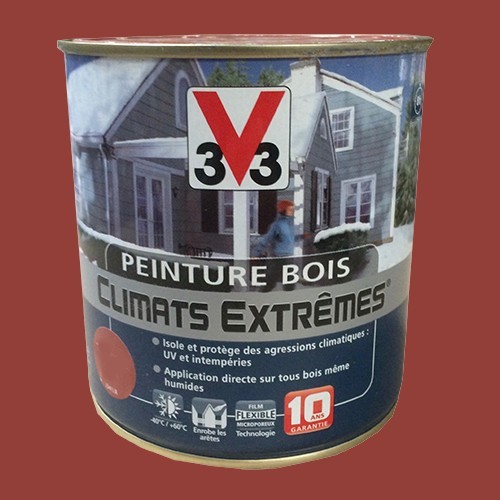 Peinture Bois V33 Climats Extrêmes Brillant Terre d'ocre