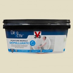 V33 Déco activ' Peinture murale Dépolluante 2,5L Alpaga satin