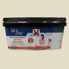 V33 Déco activ' Peinture murale Effet Isolant 2,5L Alpaga mat