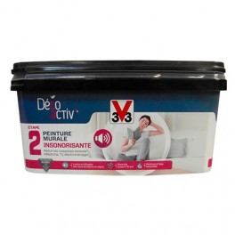 V33 Déco activ' Peinture murale Insonorisante 2,5L Blanc mat V33 Déco activ' Peinture murale Insonorisante 2,5L Blanc mat