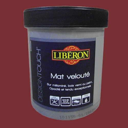 LIBÉRON Peinture Design Touch 0,5L Rouge pop Mat velouté