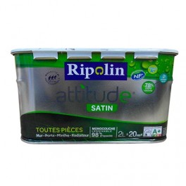 RIPOLIN Peinture Attitude 2L Blanc Satin RIPOLIN Peinture Attitude 2L Blanc Satin
