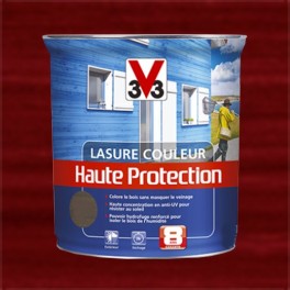 V33 Lasure Couleur Haute protection 8ans Rouge basque V33 Lasure Couleur Haute protection 8ans Rouge basque
