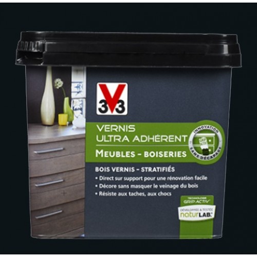 V33 Vernis Ultra Adhérent 0,75L Noir de Jais