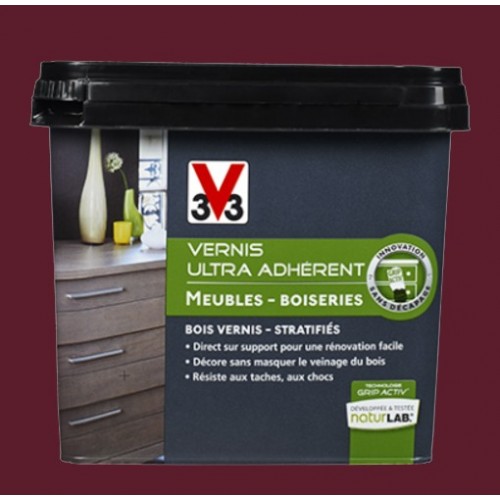 V33 Vernis Ultra Adhérent 0,75L Lie de vin