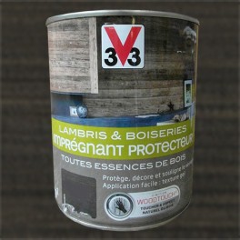 V33 Imprégnant Protecteur Lambris et boiseries Gris Anthracite V33 Imprégnant Protecteur Lambris et boiseries Gris Anthracite