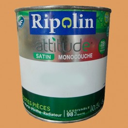 Peinture RIPOLIN Attitude Satin Mandarine Peinture RIPOLIN Attitude Satin Mandarine