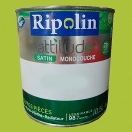 Peinture RIPOLIN Attitude Satin Vert Energie Peinture RIPOLIN Attitude Satin Vert Energie
