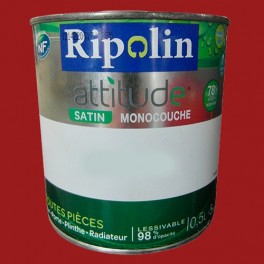 Peinture RIPOLIN Attitude Satin Rouge opéra Peinture RIPOLIN Attitude Satin Rouge opéra