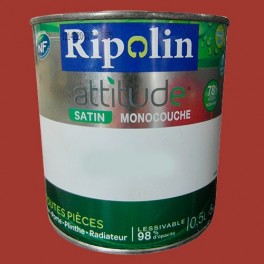 Peinture RIPOLIN Attitude Satin Rouge carmin Peinture RIPOLIN Attitude Satin Rouge carmin