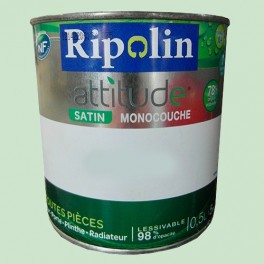 Peinture RIPOLIN Attitude Satin Vert tendre Peinture RIPOLIN Attitude Satin Vert tendre