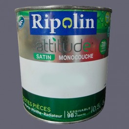 Peinture RIPOLIN Attitude Satin Gris orage Peinture RIPOLIN Attitude Satin Gris orage