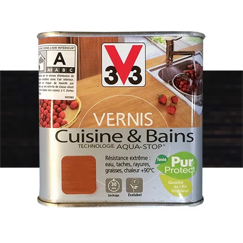 V33 Vernis Cuisine et Bains Wengé du Zaïre Satin