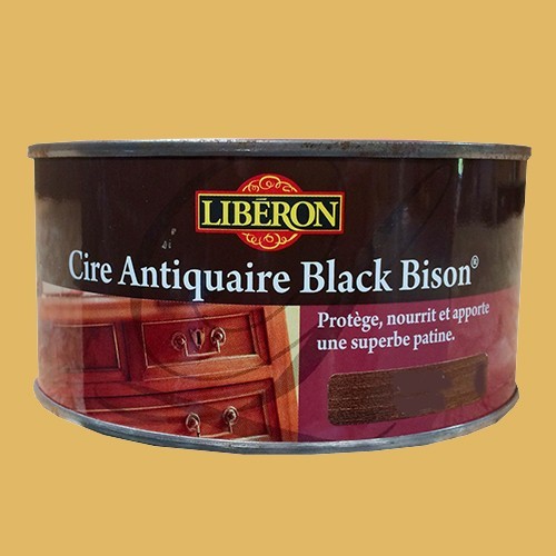 LIBÉRON Cire Antiquaire Black Bison 0,5L Noyer blond (pâte)