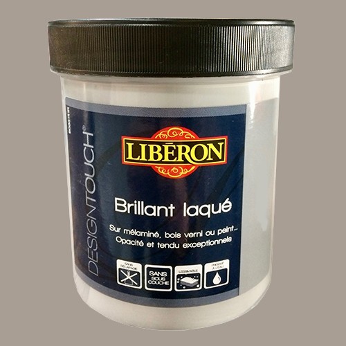 LIBÉRON Peinture Design Touch 0,5L Grège Brillant Laqué