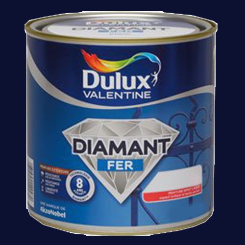 Peinture Dulux Valentine Diamant Fer Bleu Marine Brillant Pas Cher