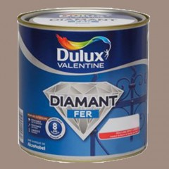 Peinture DULUX VALENTINE Diamant Fer Taupe Brillant