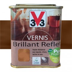 V33 Vernis Meubles et Boiseries Chêne Foncé Brillant Reflet