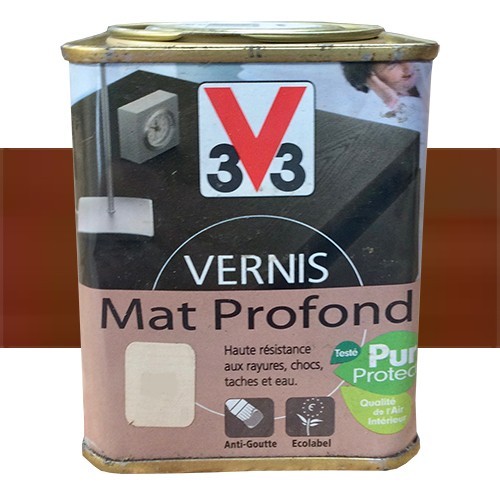 V33 Vernis Meubles et Boiseries Teck de Java Mat Profond