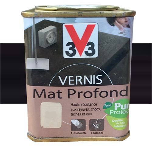 V33 Vernis Meubles et Boiseries Wengé du Zaïre Mat Profond