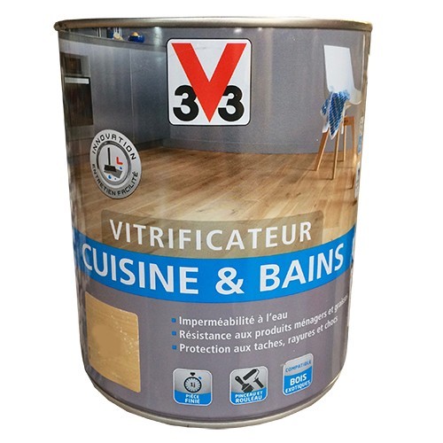 V33 Vitrificateur Cuisine & Bains Incolore Satin