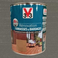 V33 Rénovation Terrasse & Bardages Bois Grisé Mat