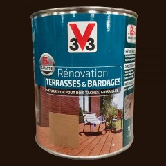 V33 Rénovation Terrasse & Bardages Bois Chêne carbone Mat
