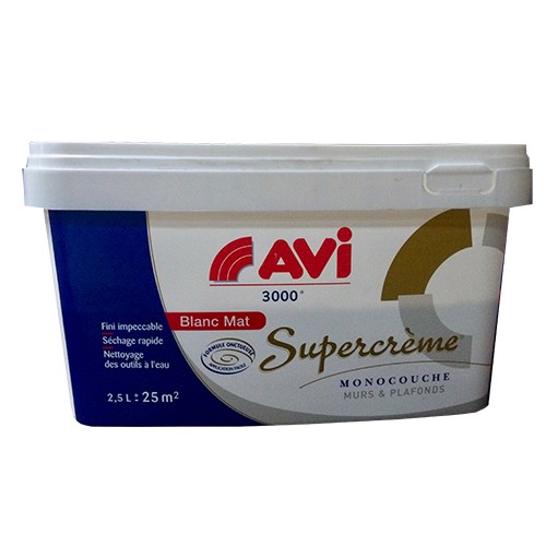 Avi Peinture Supercrème Blanc Mat Pas Cher En Ligne