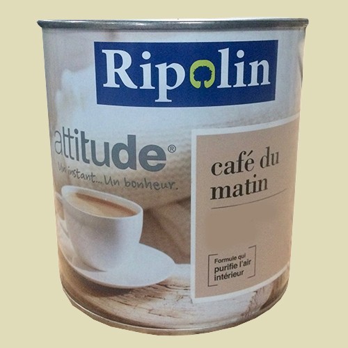 RIPOLIN Peinture Attitude "café du matin" Satin Vert jaune