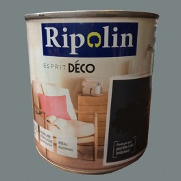 RIPOLIN Peinture Acrylique "Esprit Déco" Gris zinc satin RIPOLIN Peinture Acrylique "Esprit Déco" Gris zinc satin