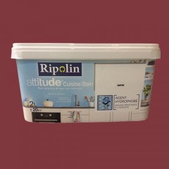 RIPOLIN Peinture acrylique Attitude Cuisine & Bain Rouge chinois