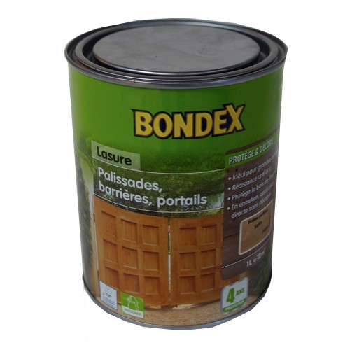 BONDEX Lasure Classique, bois extérieurs, palissades, barrières… Frêne Patiné