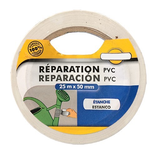 Adhésif Réparation PVC 25m x 50mm
