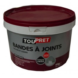 TOUPRET Bandes à joints 4kgs Blanc TOUPRET Bandes à joints 4kgs Blanc
