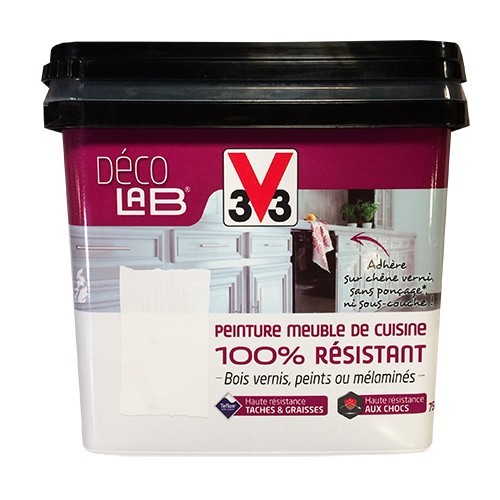 Déco LAB Peinture Meuble de cuisine 100% Résistant V33 Blanc de la ...