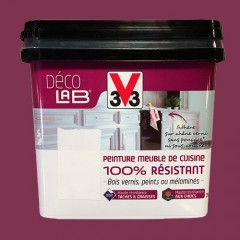 Déco LAB Peinture Meuble de cuisine 100% V33 Résistant Aubergine