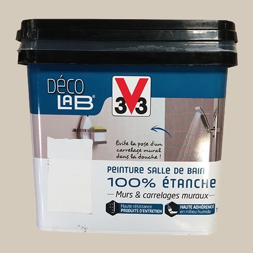 V33 Déco LAB Peinture Salle de bain 100% Etanche Beige nature pas cher