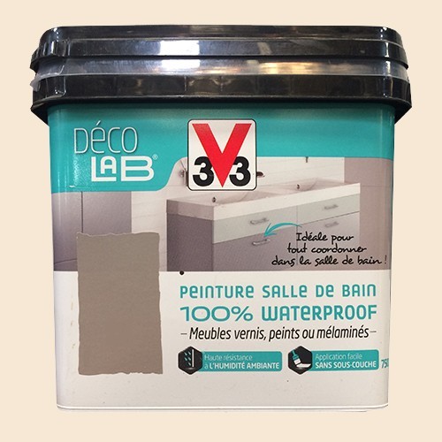Peinture Salle De Bains Sanitaire Décolab® V33 Blanc Satiné 1 L