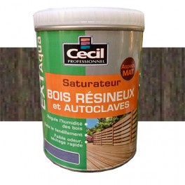 CECIL EXT Aqua Saturateur Bois résineux et autoclaves Ardoise CECIL EXT Aqua Saturateur Bois résineux et autoclaves Ardoise