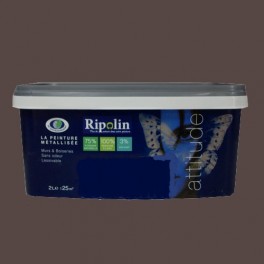 Peinture RIPOLIN Attitude Métallisé Chocolat 2L Peinture RIPOLIN Attitude Métallisé Chocolat 2L