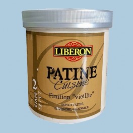 LIBERON Patine Cuisine Finition "Vieillie" (Etape 2) 1L Bleu grisé LIBERON Patine Cuisine Finition "Vieillie" (Etape 2) 1L Bleu grisé