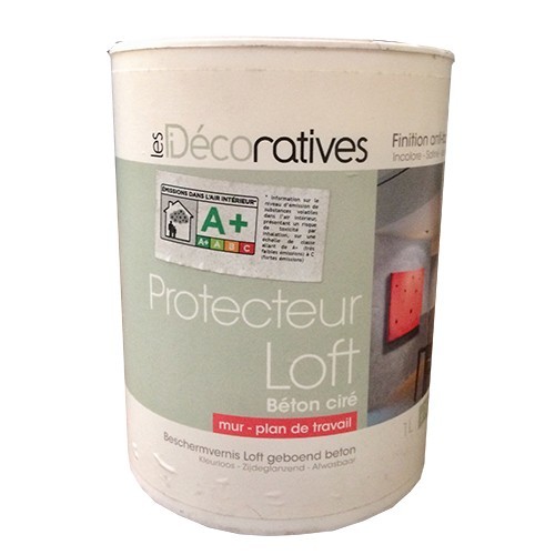 Les Décoratives Protecteur Loft Béton Ciré Murs et plan de ...