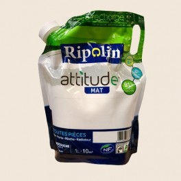 RIPOLIN Peinture Attitude 1L Blanc cassé Mat RIPOLIN Peinture Attitude 1L Blanc cassé Mat