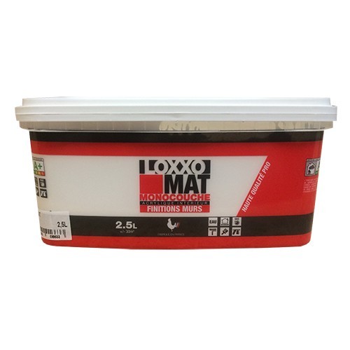 Peinture LOXXO Blanc Mat Monocouche - 2,5L Peinture LOXXO Blanc Mat Monocouche - 2,5L