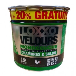 Loxxo Peinture Velours Monocouche 12l Blanc Pas Cher En Ligne